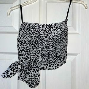 SHEIN Tie Back Crop Top